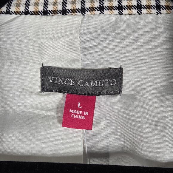 Vince Camuto Plaid Blazer Womens Large NEW Checkered Single Button Lined Jacket - Picture 5 of 12